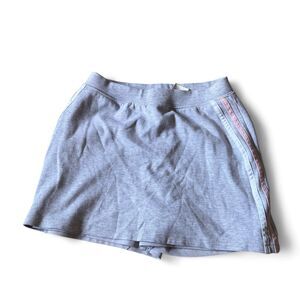 vintage cw sport y2k gray mini skort pink striped side panel size small